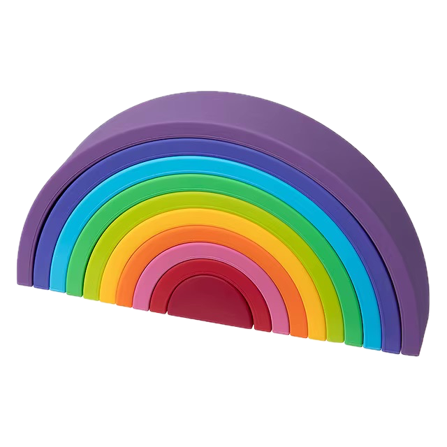 Arc en ciel en silicone Montessori
