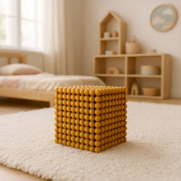 Cube de 1000 perles Montessori