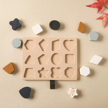 Puzzle Géometrique Montessori en Silicone