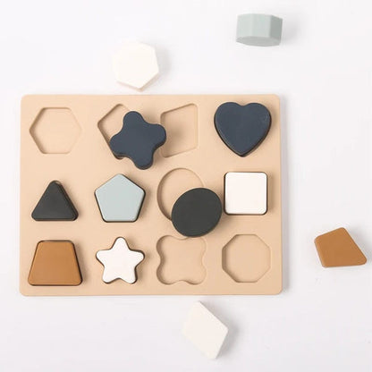 Puzzle Géometrique Montessori en Silicone